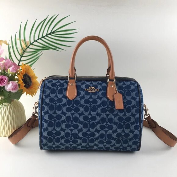 ❤️ COACH Rowan Large Satchel Bag Signature Canvas CY699 New - Picture 6 of 6